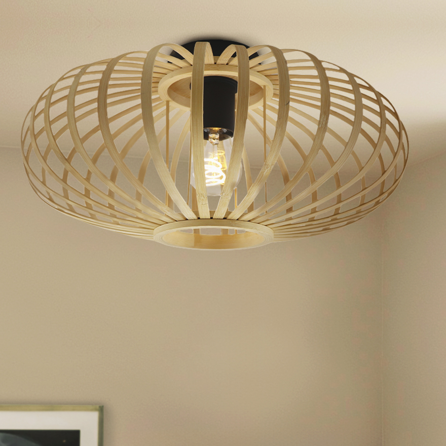 Bambus Deckenlampe Braun, Lieve