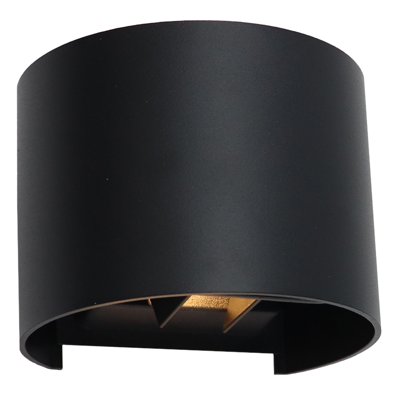 Moderne Smart Wandleuchte Schwarz, Dion, 6W, RGBW LED, IP65