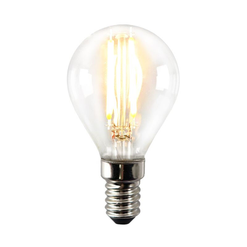 Olucia E14 LED-Lampe Sorna, P45, 3W, 2700K