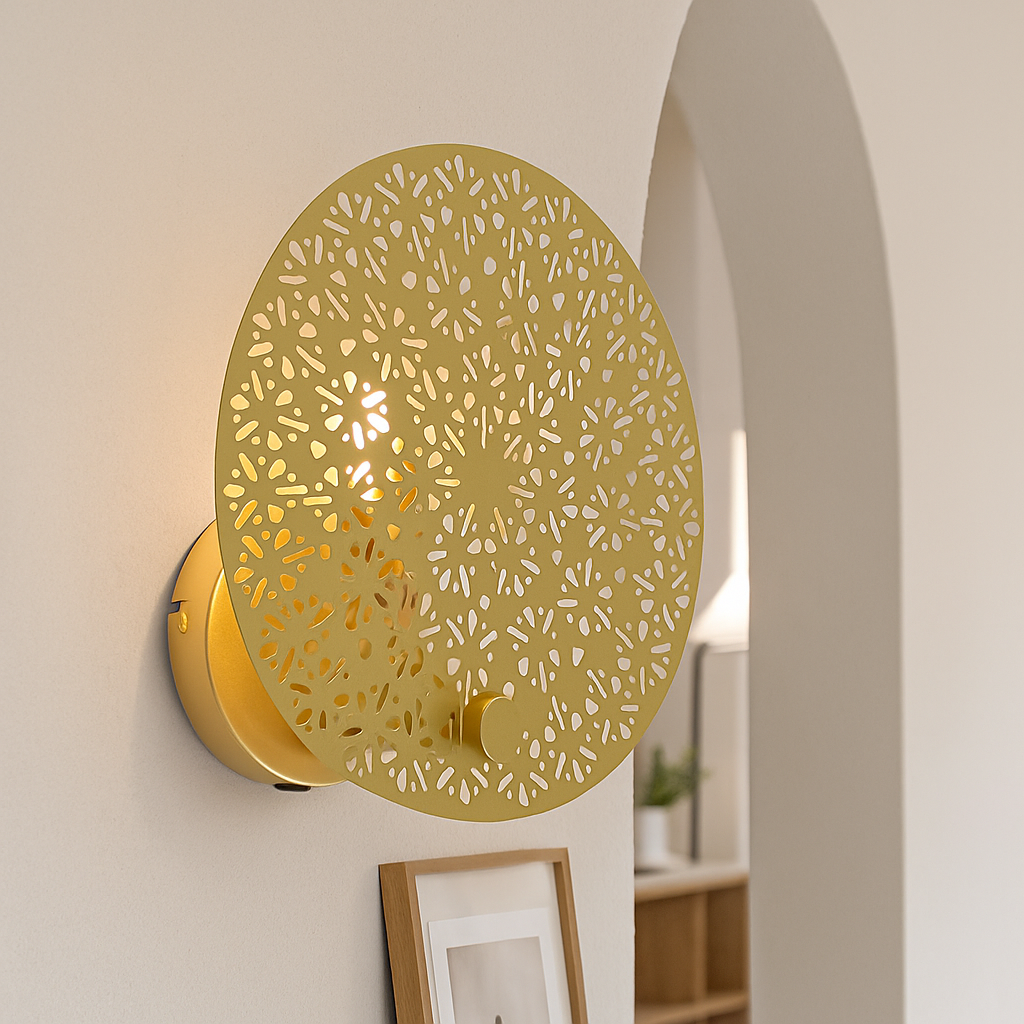 Design Wandleuchte Messing, Sienna