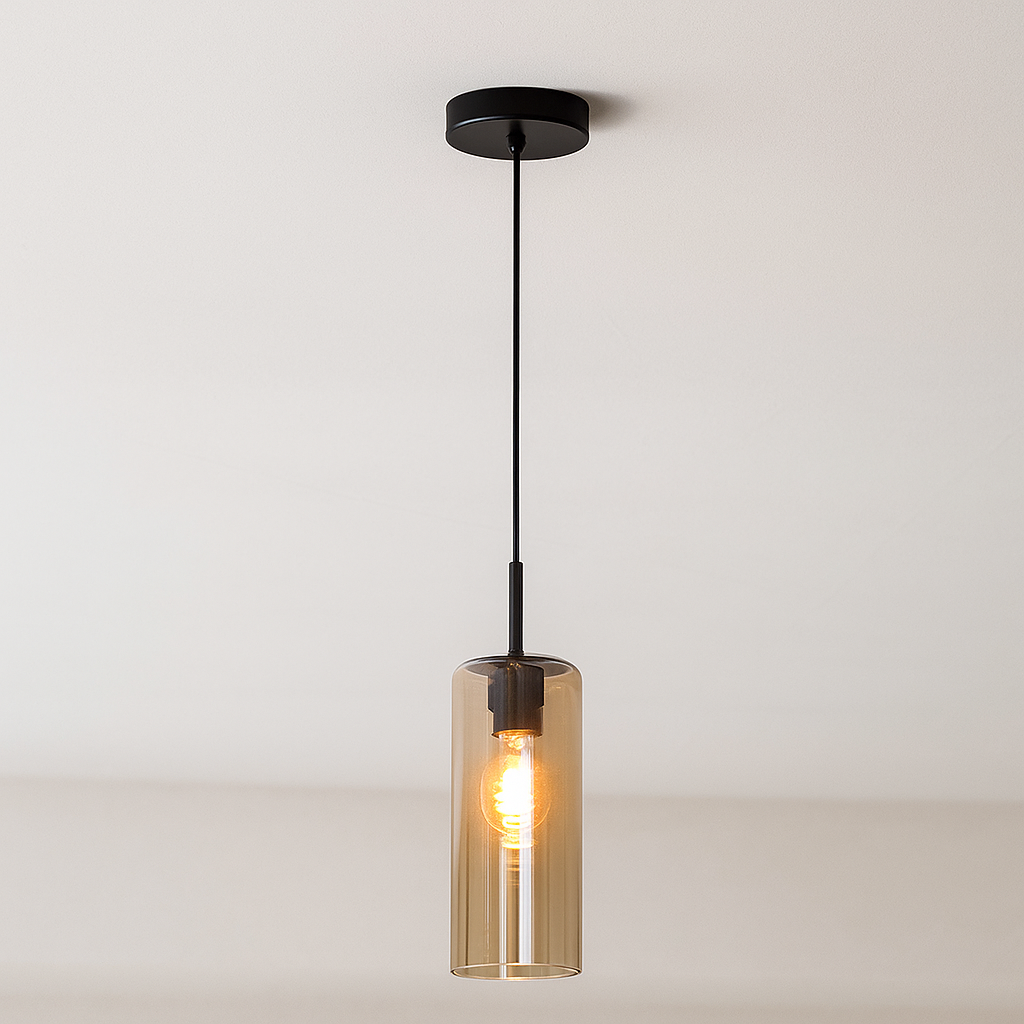 Moderne Pendelleuchte Esszimmer Bernstein, Gaya