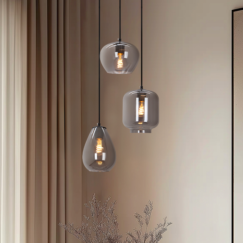 Moderne Pendelleuchte Grau, Caia