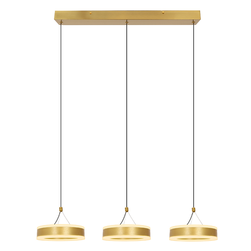 Design Pendelleuchte Messing, Lava, 56W, 3000K LED