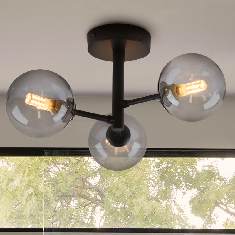 Moderne Badezimmer Deckenleuchte Schwarz, Amer, IP44