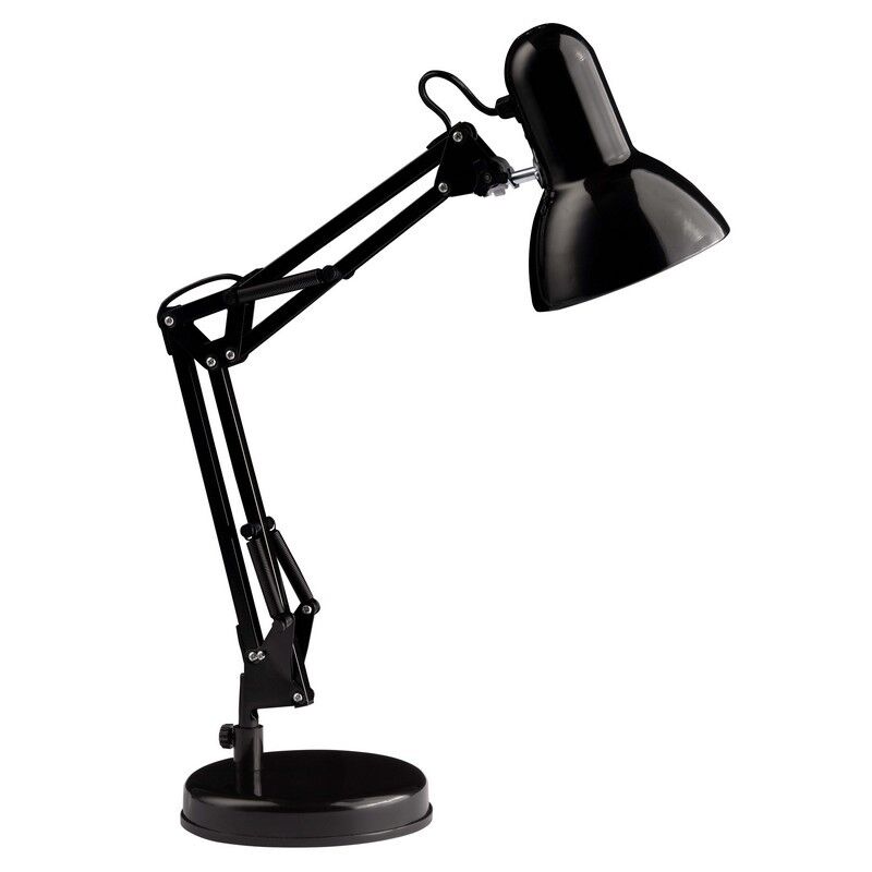 Industrielle Schreibtischlampe Schwarz, Naline, mit Schalter