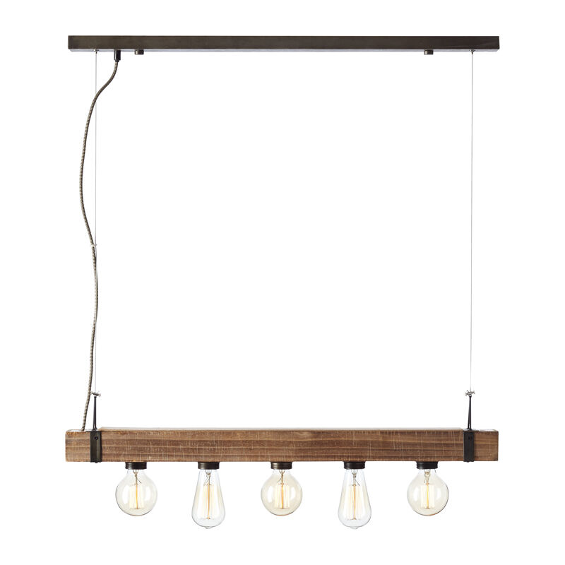 Holz Pendelleuchte Schwarz, Asli