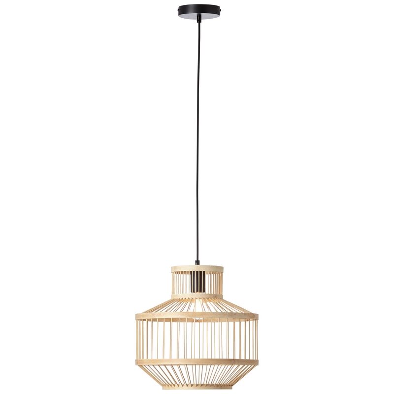 Holz Pendelleuchte Schwarz, Luit