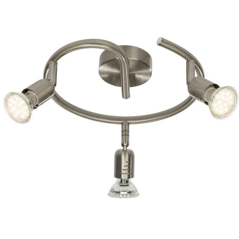 Metall Deckenstrahler Chrom, Hayo, 50W, 3000K LED