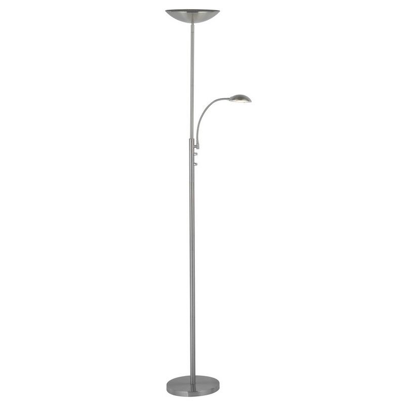 Moderne Stehlampe Chrom, Elina, 18W, 3000K LED