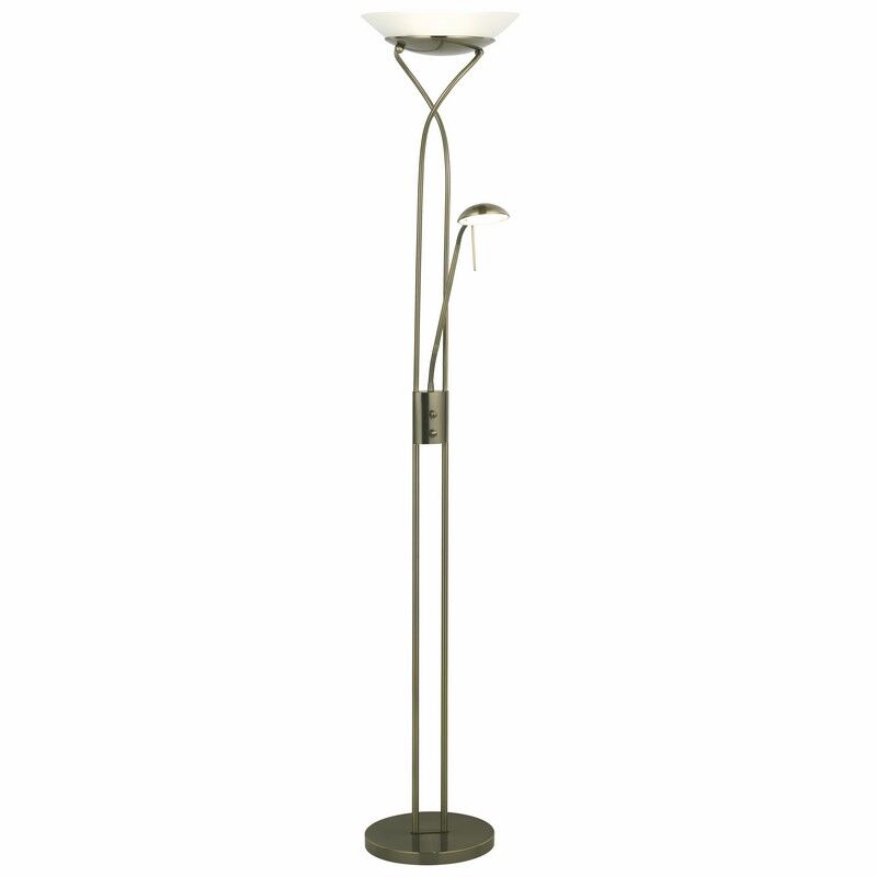 Moderne Leselampe Stehlampe Messing, Joann, 18W, 3000K LED, mit Schalter