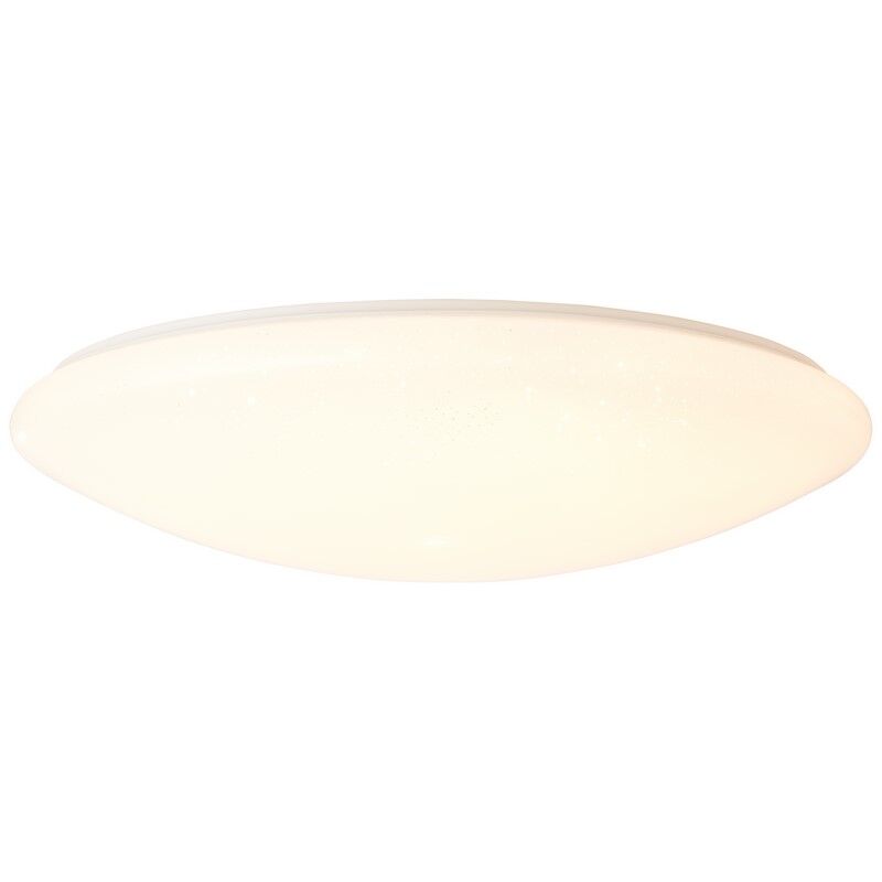 Design Deckenleuchte Weiß, Djalissa, 60W, warm- bis kaltweiß einstellbare LED, mit Fernbedienung