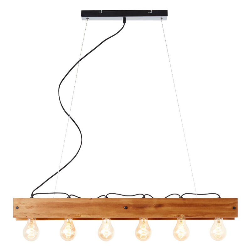Holz Pendelleuchte Braun, Rasha