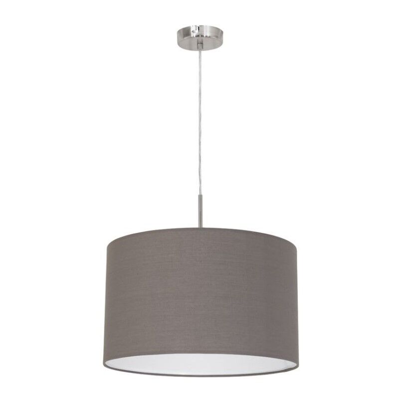 Anthrazit moderne Pendelleuchte Stoff, Abano