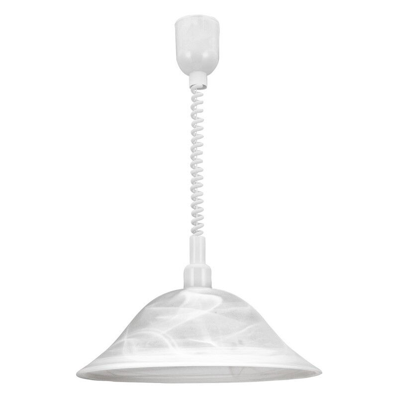 Weiße Pendelleuchte Glas, Klaas