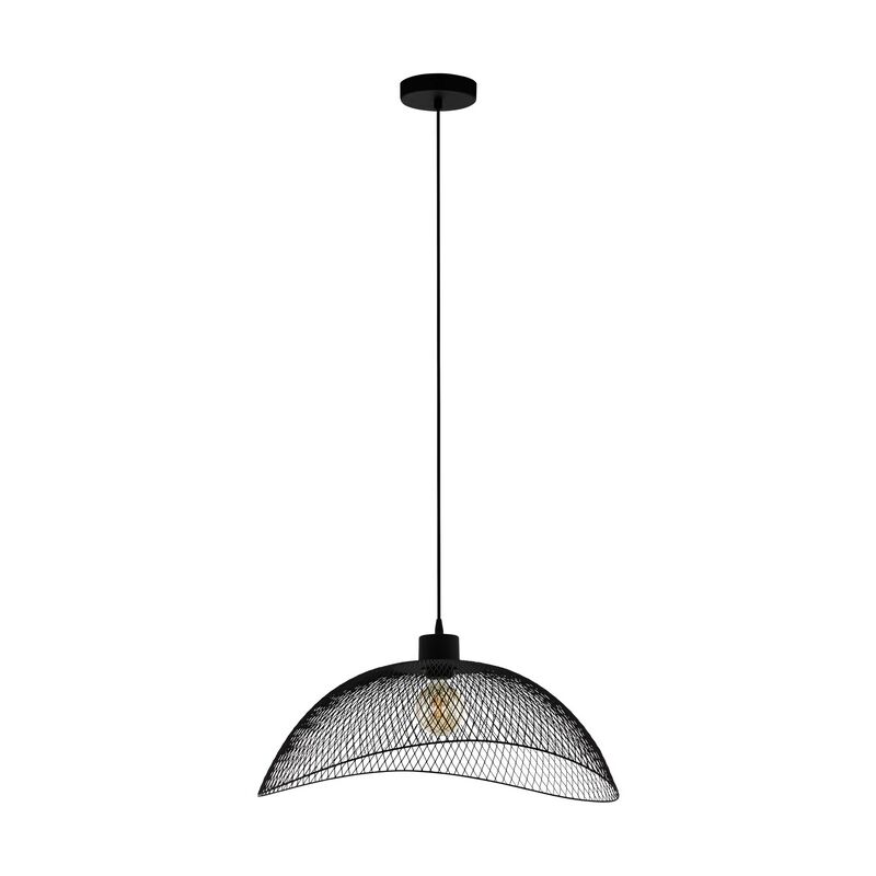 Schwarze industrielle Pendelleuchte Stahl, Ritish