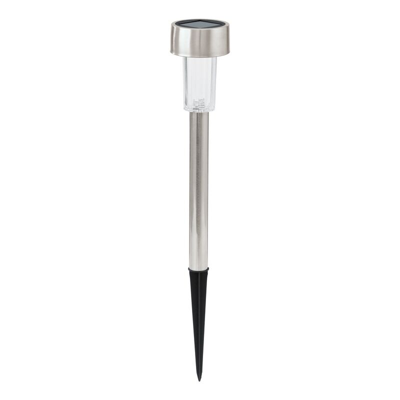 Silberne Außenstrahler Edelstahl, Zora, 0,5W, 3000K LED, IP44, mit Schalter