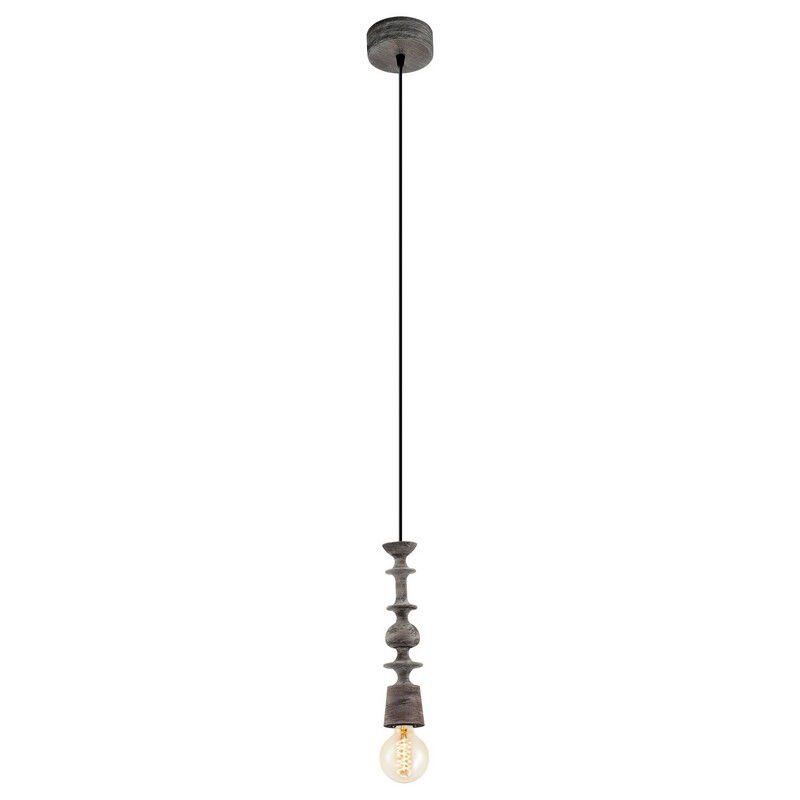 Holz Pendelleuchte Schwarz, Abel