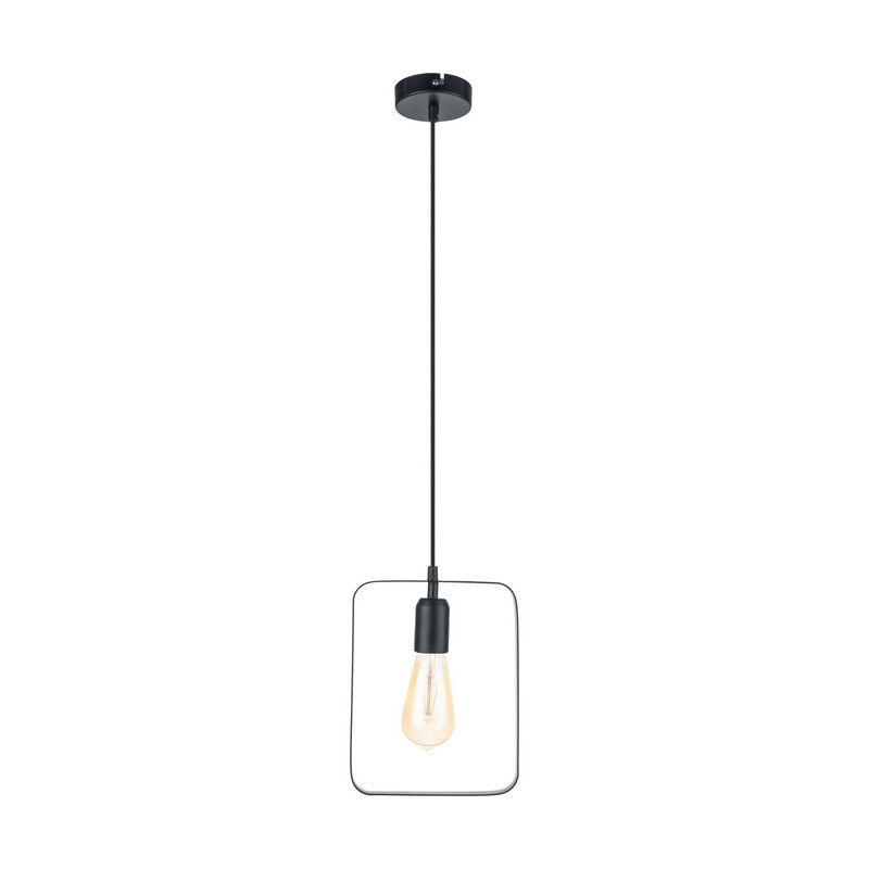 Schwarze retro Pendelleuchte Metall, Aida