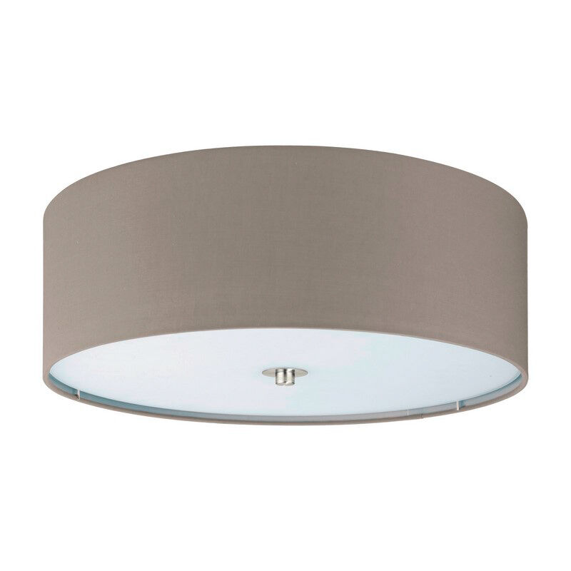 Taupe moderne Deckenleuchte Stoff, Abano