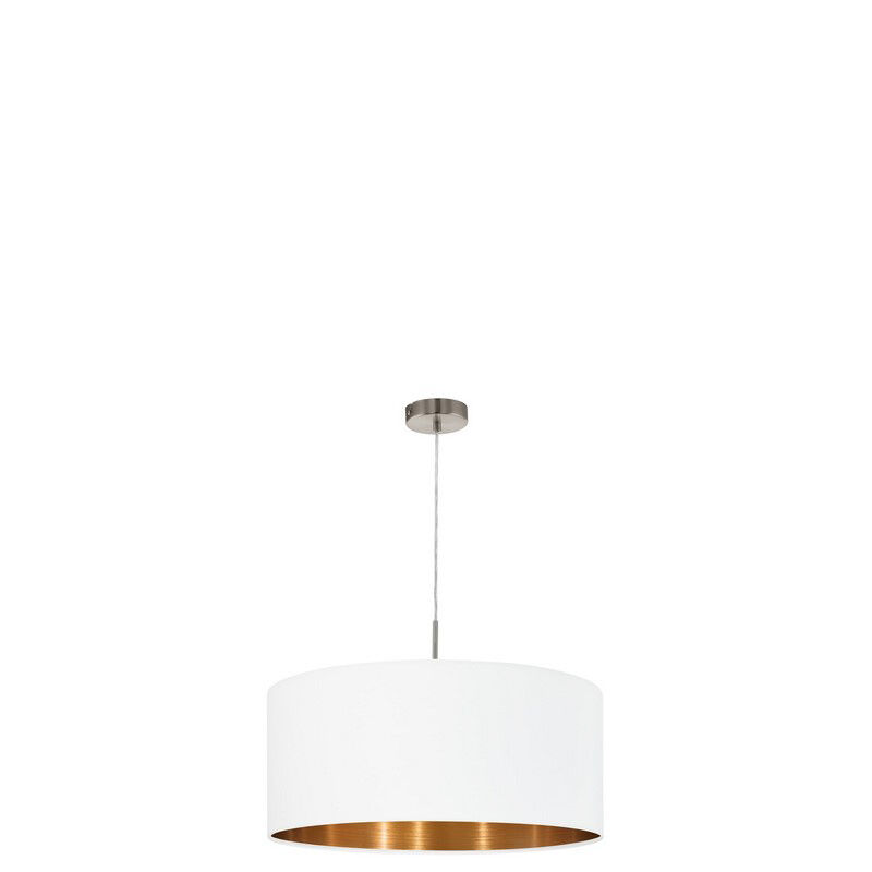 Kupfer moderne Pendelleuchte Stoff, Abano