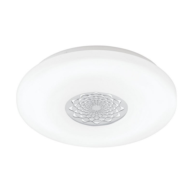 Weiße moderne Deckenleuchte Kunststoff, Carmela, 24W, 3000K LED