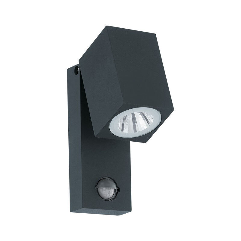 Anthrazit Außen Wandleuchte mit Bewegungsmelder Aluminium, Davey, IP44