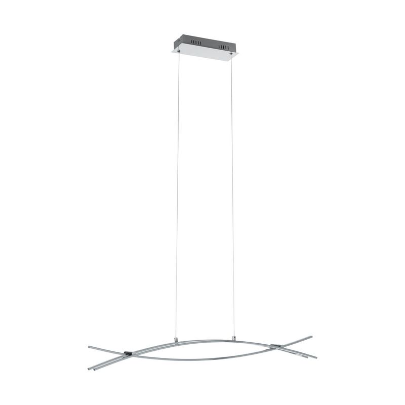 Chrom moderne Pendelleuchte Aluminium, Josua, 9W, 3000K LED