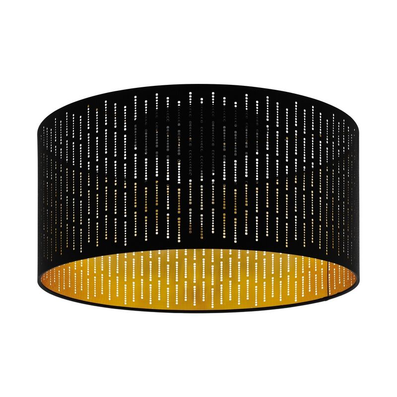Schwarze moderne Deckenlampe Stahl, Yori