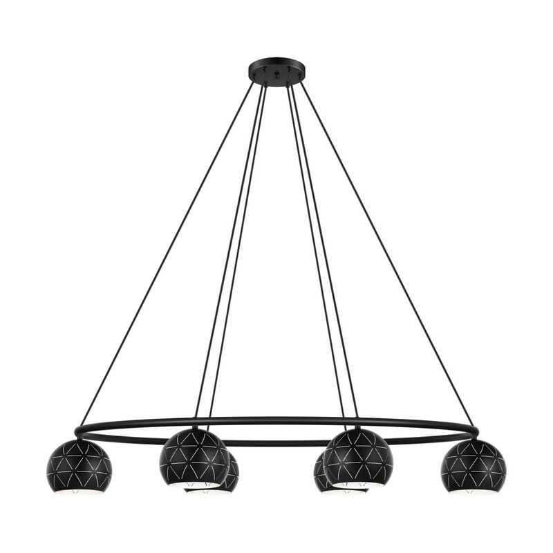 Schwarze moderne Pendelleuchte Stahl, Madelein