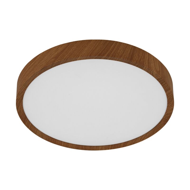 Braune moderne Deckenlampe Kunststoff, Jouk, 33W, 3000K LED