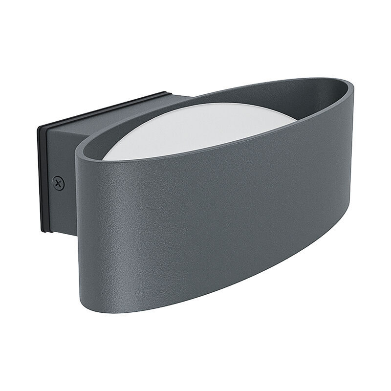 Anthrazit moderne Außenleuchte Aluminium, Kawita, 10W, 3000K LED, IP44