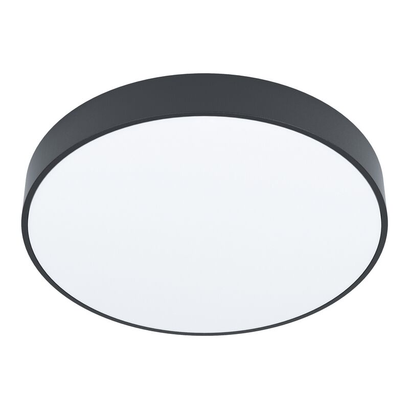 Schwarze Aufbauspot Stahl, Zippora, 18W, in Lichtfarbe einstellbare LED