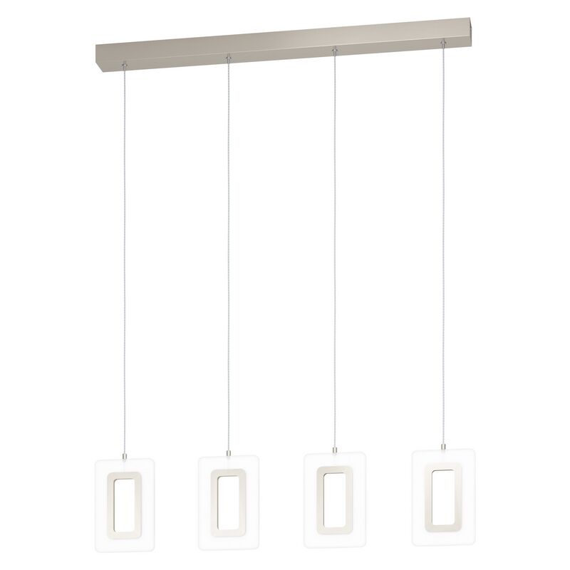 Nickel Pendelleuchte Kunststoff, Niels, 5W, 3000K LED