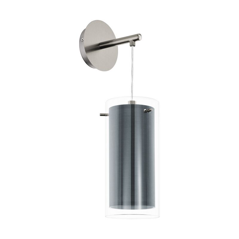 Nickel moderne Wandleuchte Stahl, Barceno