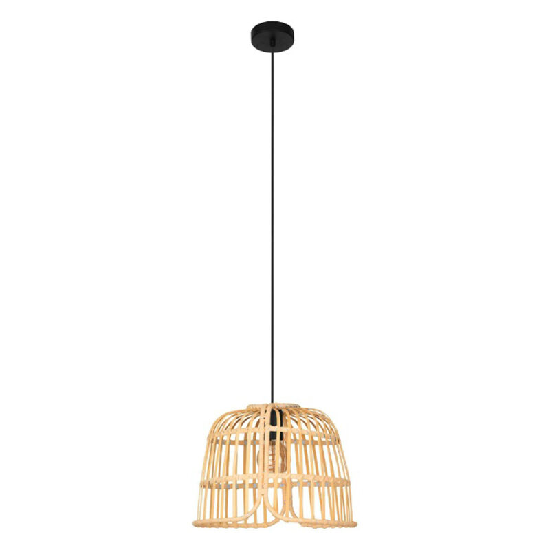 Rattan Pendelleuchte Braun, Sicco