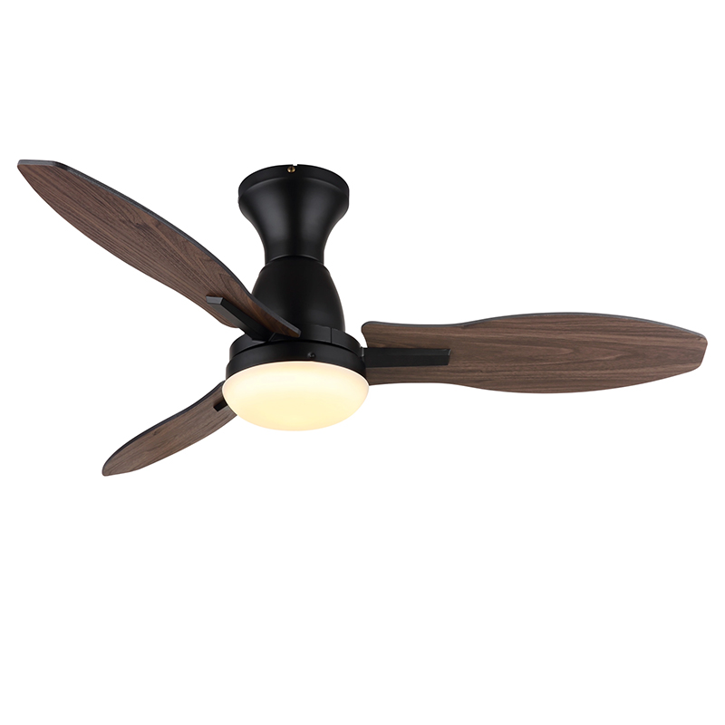 Braune landhaus Deckenventilator Metall, Majda, 22W, White Switch LED, mit Fernbedienung