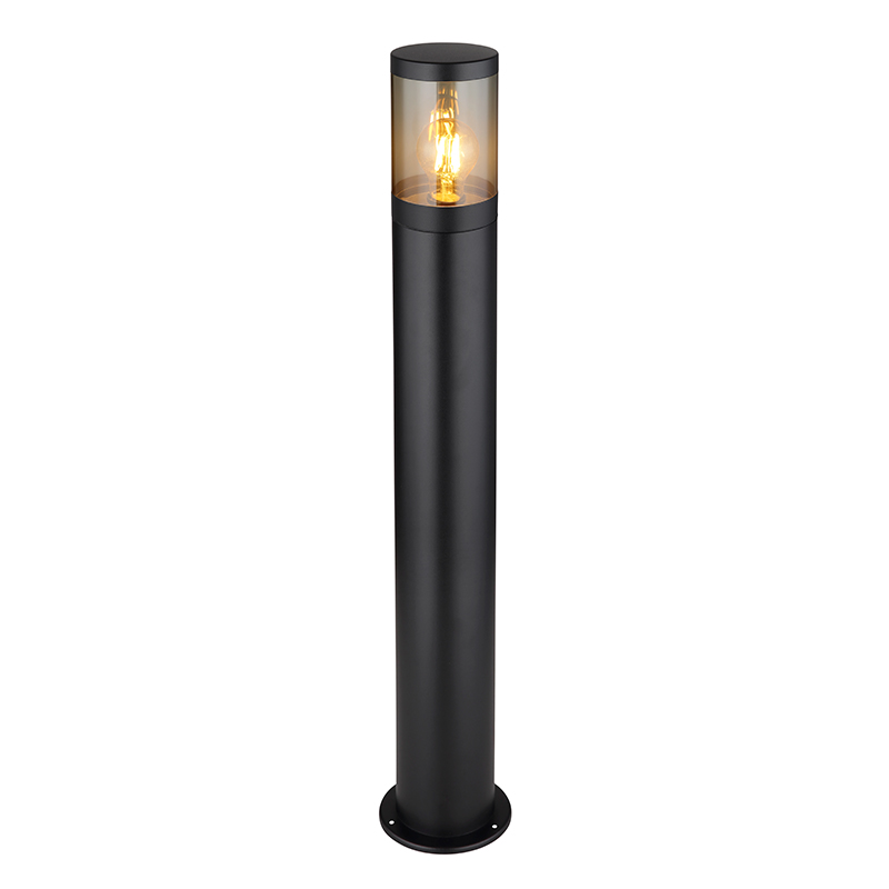 Schwarze moderne Außenleuchte Edelstahl, Lambert, IP44