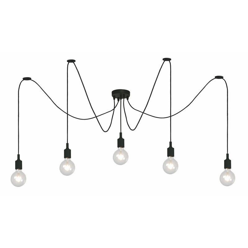 Schwarze Pendelleuchte Modern, Fix