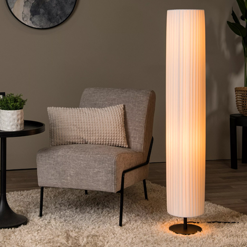 Weiße Stehlampe Modern, Fold, mit Schalter