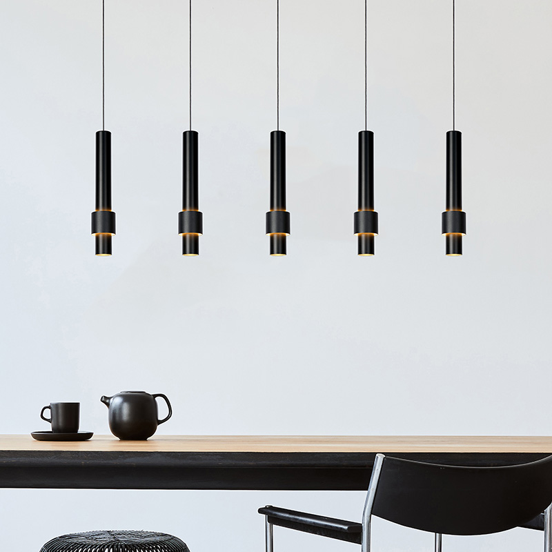 Schwarze Pendelleuchte Modern, Margary, 4,2W, 2700K LED