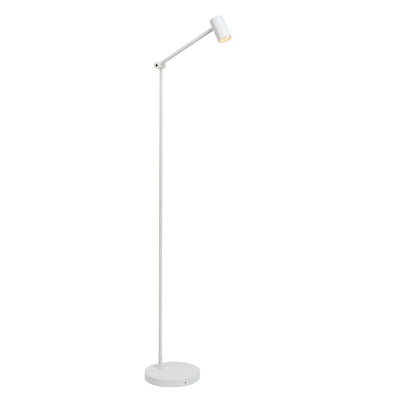 Weiße aufladbare Stehlampe Modern, Tipik, 3W, 2700K LED, mit Touch-Dimmer