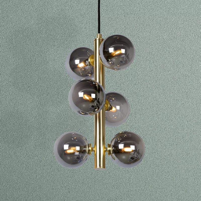 Goldene Pendelleuchte Retro, Tycho