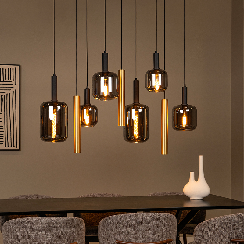 Schwarze Pendelleuchte Modern, Joanet