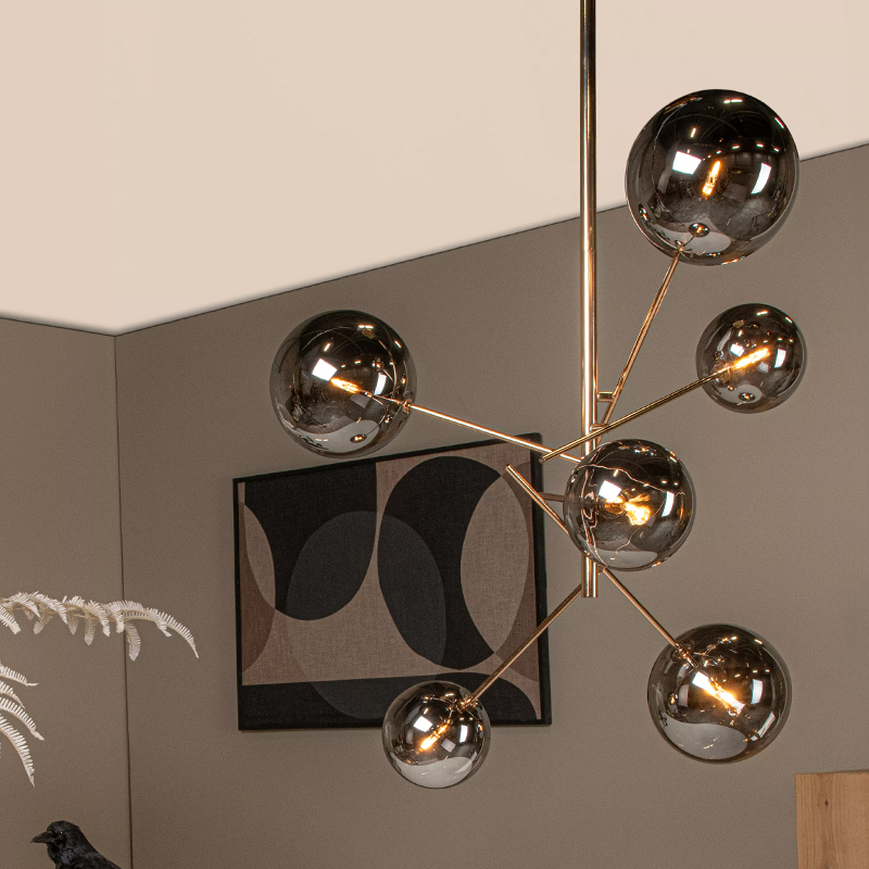 Goldene Pendelleuchte Modern, Alara