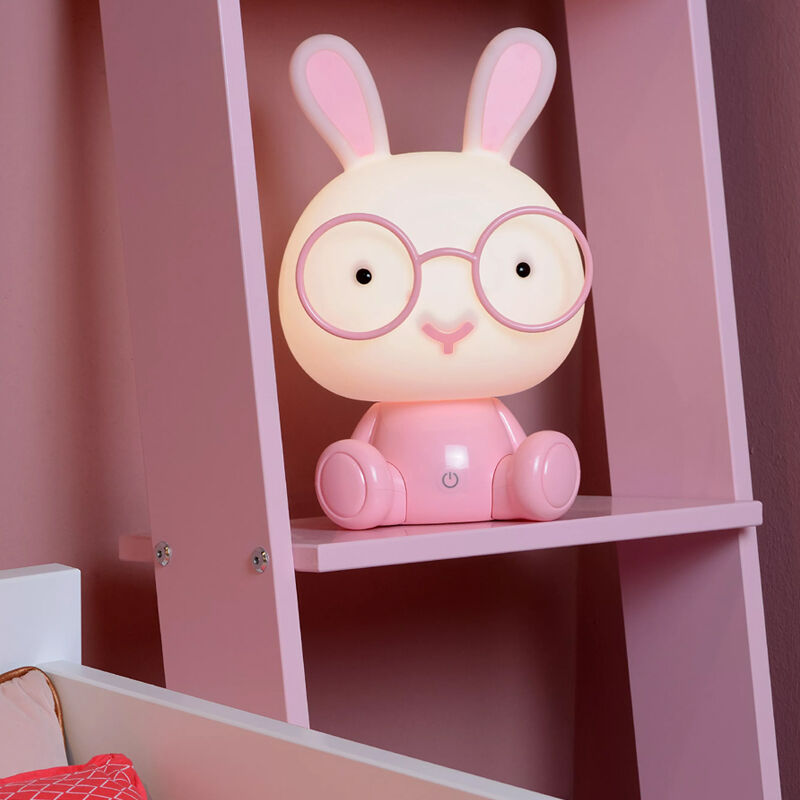 Rosa Kinderzimmer Tischleuchte, Dodo Kaninchen, 3W, 4000K LED