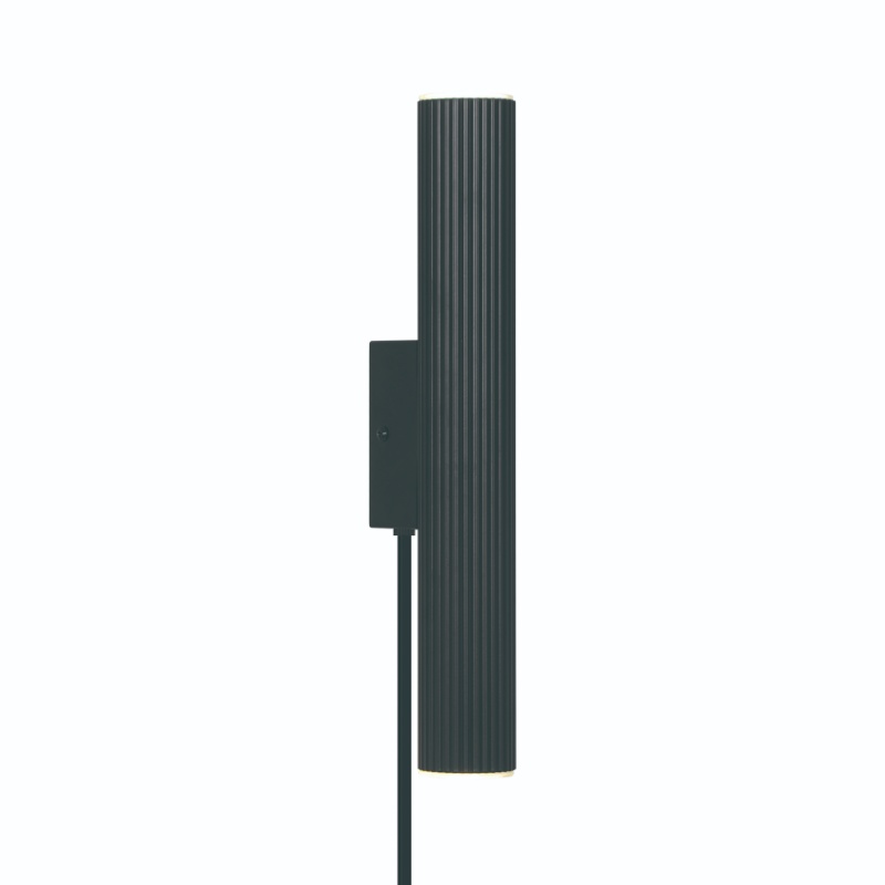 Schwarze Up down Wandleuchte Modern, Vico, mit Schalter