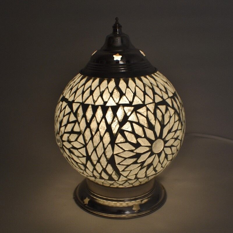Transparente Mosaik Tischleuchte Orientalisch, Sabri