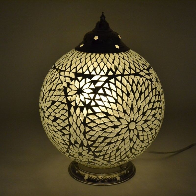 Transparente Mosaik Tischleuchte Orientalisch, Dalil