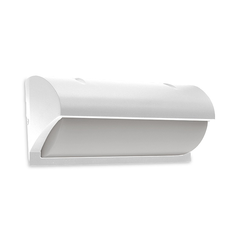 Weiße Außenleuchte Aluminium, Rajko, 12W, 3000K LED, IP54