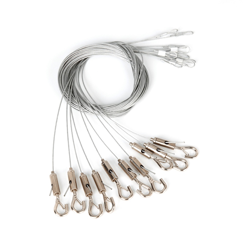 10 Aufhängekabel mit Haken, 2m, für Saturn-Lichtlinie